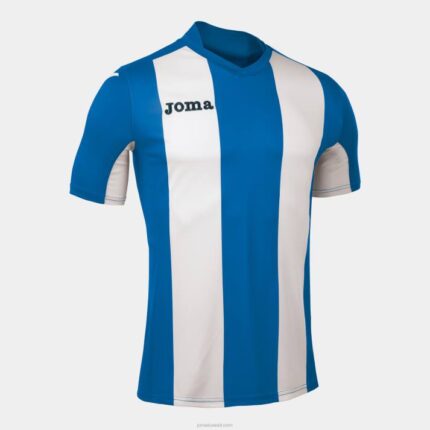 Joma 82P4R4655 أزرق ملكي أبيض قميص بيزا كم قصير رجال