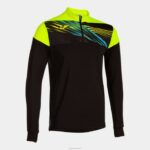 Joma 82P4R4665 أسود أصفر فلوري قميص من النوع الثقيل النخبة x رجال