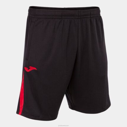 Joma 82P4R4667 أسود أحمر بطولة برمودا شورتات vii رجال