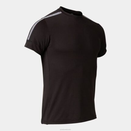 Joma 82P4R4673 أسود قميص قصير الأكمام r-night رجال