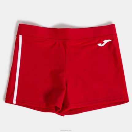 Joma 82P4R4715 احمر ابيض السراويل السباحة القرش رجال