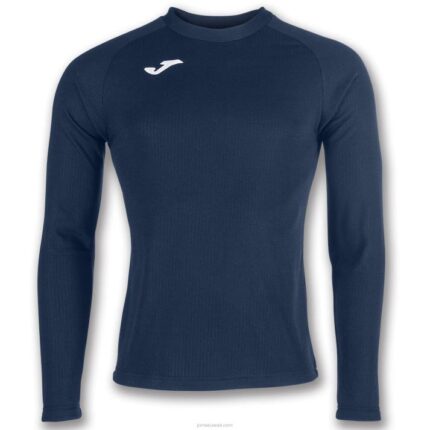 Joma 82P4R4722 الأزرق الداكن كم طويل قميص براما رجال
