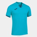 Joma 82P4R488 الفلورسنت الفيروز الأزرق الداكن قميص قصير الأكمام toletum الرابع رجال