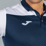 Joma 82P4R519 الأزرق الداكن الأبيض قميص بولو بأكمام قصيرة هواية II رجال - Image 3