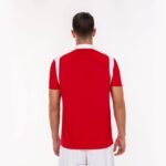 Joma 82P4R526 احمر ابيض بطولة قميص بولو بأكمام قصيرة v رجال - Image 3