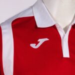 Joma 82P4R526 احمر ابيض بطولة قميص بولو بأكمام قصيرة v رجال - Image 8