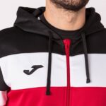 Joma 82P4R547 أحمر أسود طاقم سترة مقنعين الرابع رجال - Image 5