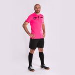 Joma 82P4R555 الفلورسنت الوردي قميص قصير الأكمام الحكم رجال - Image 6