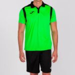 Joma 82P4R557 نيون أخضر أسود بطولة قميص بولو بأكمام قصيرة v رجال - Image 2