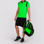 Joma 82P4R557 نيون أخضر أسود بطولة قميص بولو بأكمام قصيرة v رجال - Image 4