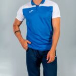 Joma 82P4R568 أزرق ملكي أبيض قميص بولو بأكمام قصيرة هواية II رجال - Image 3