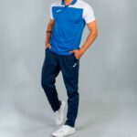 Joma 82P4R568 أزرق ملكي أبيض قميص بولو بأكمام قصيرة هواية II رجال - Image 6