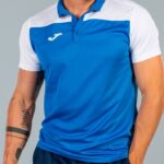 Joma 82P4R568 أزرق ملكي أبيض قميص بولو بأكمام قصيرة هواية II رجال - Image 9