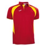 Joma 82P4R573 احمر اصفر بطولة قميص بولو قصير الأكمام III رجال