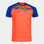 Joma 82P4R587 نيون المرجان الأزرق الملكي قميص قصير الأكمام النخبة x رجال - Image 3