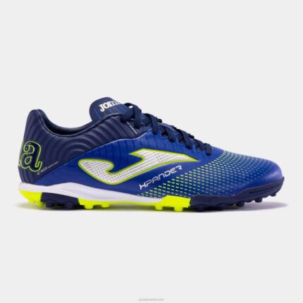 Joma 82P4R603 الأزرق الملكي الأخضر الفلوريسنت حذاء كرة القدم xpander 23 turf
