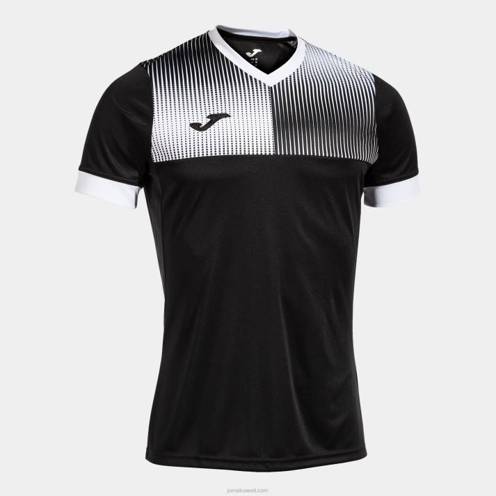joma_82p4r612_d8a3d8b3d988d8af_d8a3d8a8d98ad8b6_d982d985d98ad8b5_d8a8d8a3d983d985d8a7d985_d982d8b5d98ad8b1d8a9_d985d8b3d8aad8b.jpg Joma 82P4R612 أسود أبيض قميص بأكمام قصيرة مستعر أعظم صديق للبيئة رجال - Image 1