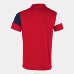 Joma 82P4R644 أحمر أزرق كحلي أبيض قميص بولو بأكمام قصيرة طاقم v رجال - Image 2