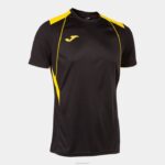 Joma 82P4R647 أصفر مسود قميص بطولة قصيرة الأكمام السابع رجال