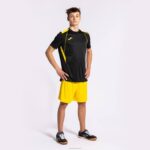 Joma 82P4R647 أصفر مسود قميص بطولة قصيرة الأكمام السابع رجال - Image 9