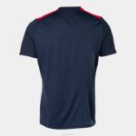 Joma 82P4R648 الأزرق الداكن الأحمر قميص بطولة قصيرة الأكمام السابع رجال - Image 2