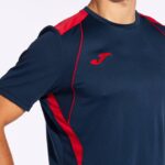 Joma 82P4R648 الأزرق الداكن الأحمر قميص بطولة قصيرة الأكمام السابع رجال - Image 6