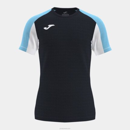 Joma 82P4R655 الفيروز الأسود قميص تدريب قصير الاكمام انتر movistar 22/23