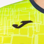 Joma 82P4R674 الأزرق الداكن أصفر فلوري قميص قصير الأكمام النخبة الثامن رجال - Image 5
