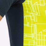 Joma 82P4R674 الأزرق الداكن أصفر فلوري قميص قصير الأكمام النخبة الثامن رجال - Image 6