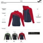 Joma 82P4R690 مزيج أسود رمادي حديقة سترة مقنعين رجال - Image 3