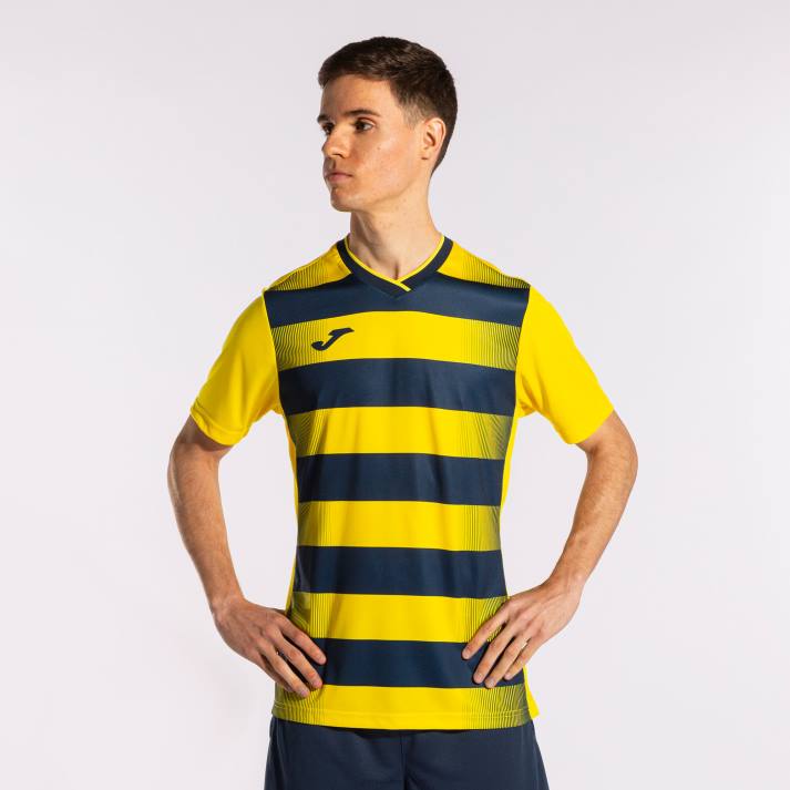 Joma 82P4R721 أصفر أزرق كحلي قميص بكم قصير europa v رجال - Image 2