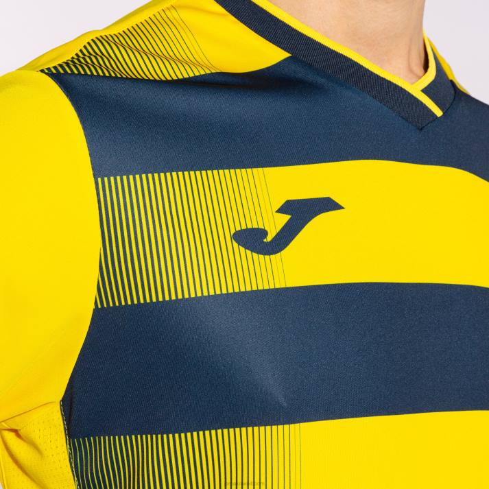 Joma 82P4R721 أصفر أزرق كحلي قميص بكم قصير europa v رجال - Image 4