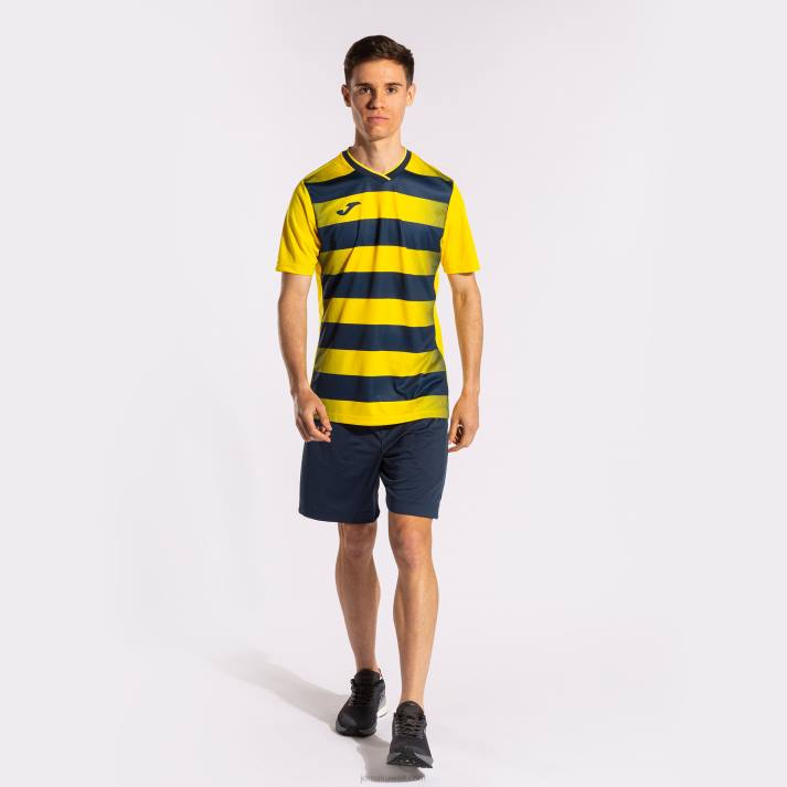 Joma 82P4R721 أصفر أزرق كحلي قميص بكم قصير europa v رجال - Image 6