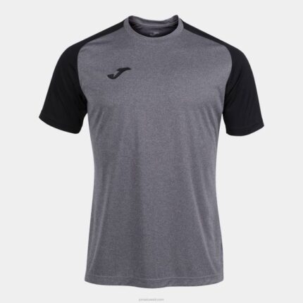 Joma 82P4R736 مزيج أسود رمادي قميص بأكمام قصيرة أكاديمية رابعا رجال
