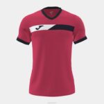 Joma 82P4R778 قرمزي أزرق كحلي أبيض قميص قصير الأكمام المحكمة رجال