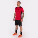 Joma 82P4R822 أحمر أسود بطولة قميص قصير الأكمام سادسا رجال - Image 5