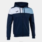 Joma 82P4R837 الأزرق الداكن السماء الزرقاء البيضاء طاقم سترة مقنعين v رجال