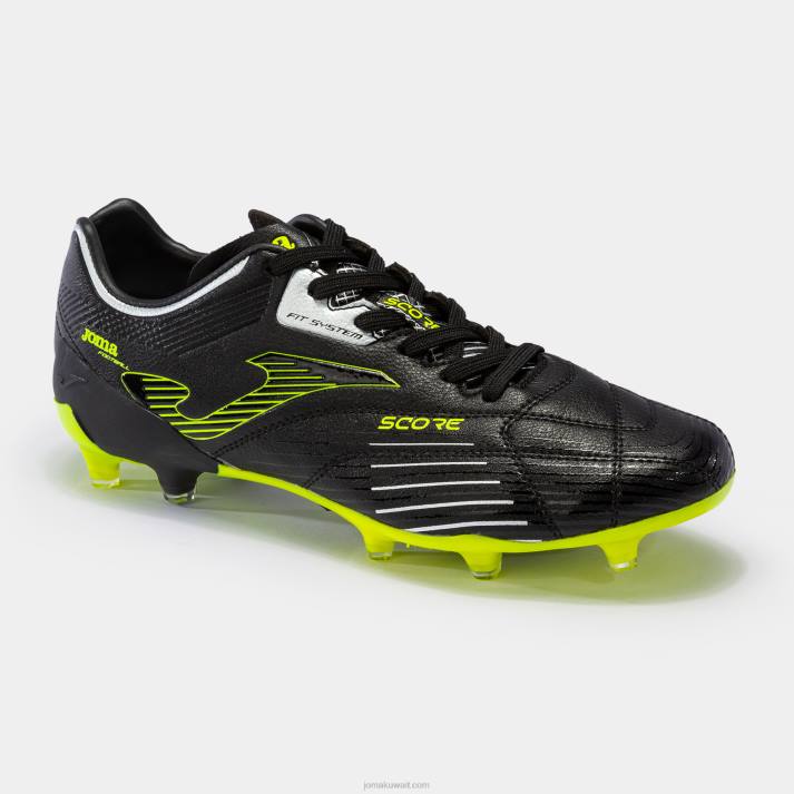 Joma 82P4R855 أسود حذاء كرة القدم يسجل 23 Fg Ground FG - Image 4