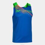 Joma 82P4R861 الأزرق الملكي الأخضر الفلوريسنت بلا أكمام تي شيرت النخبة x رجال