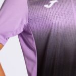 Joma 82P4R866 أسود أرجواني قميص بأكمام قصيرة النمر v رجال - Image 7