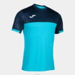 Joma 82P4R86 الفلورسنت الفيروز الأزرق الداكن قميص قصير الأكمام مونتريال رجال