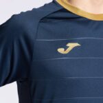 Joma 82P4R871 الأزرق الداكن قميص ذهبي كم قصير v رجال - Image 5