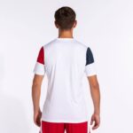 Joma 82P4R882 أبيض أحمر أزرق كحلي قميص طاقم قصير الأكمام v رجال - Image 5