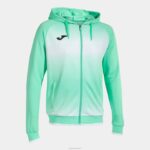 Joma 82P4R915 أبيض أخضر جاكيت بغطاء رأس Tiger v رجال
