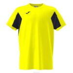Joma 82P4R938 نيون أصفر أسود قميص قصير الأكمام colle رجال