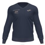 Joma 82P4R94 الأزرق الداكن الاتحاد الايطالي للتنس سترة طويلة الأكمام