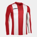 Joma 82P4R962 احمر ابيض قميص بيزا كم طويل رجال