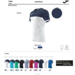 Joma 82P4R96 أبيض كحلي قميص قصير الأكمام مونتريال رجال - Image 5