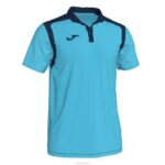 Joma 82P4R975 الفلورسنت الفيروز الأزرق الداكن بطولة قميص بولو بأكمام قصيرة v رجال