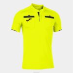 Joma 82P4R97 الفلورسنت الأصفر قميص قصير الأكمام الحكم رجال